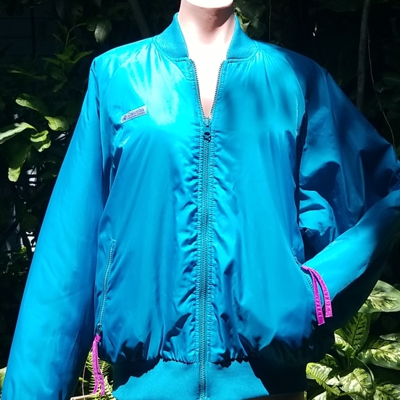 VTG 90s Reversible COLUMBIA Bomber Jacket - Picture 2 of 8